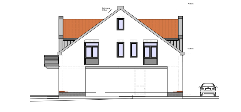 Ansicht Ost EFH 1