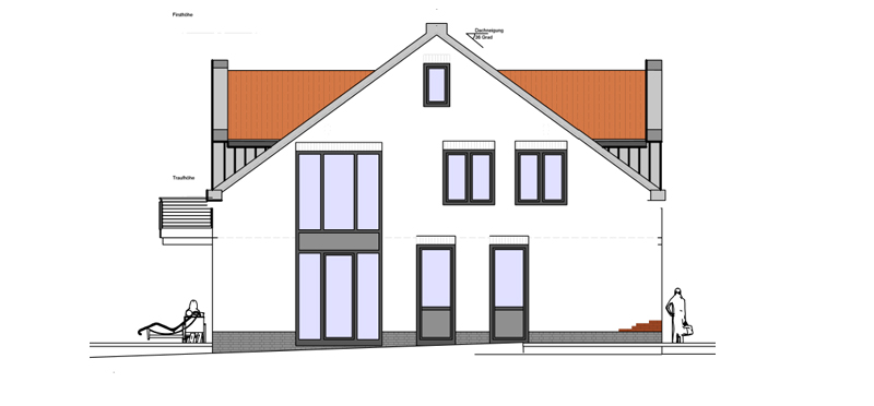 Ansicht Süd-Ost EFH2